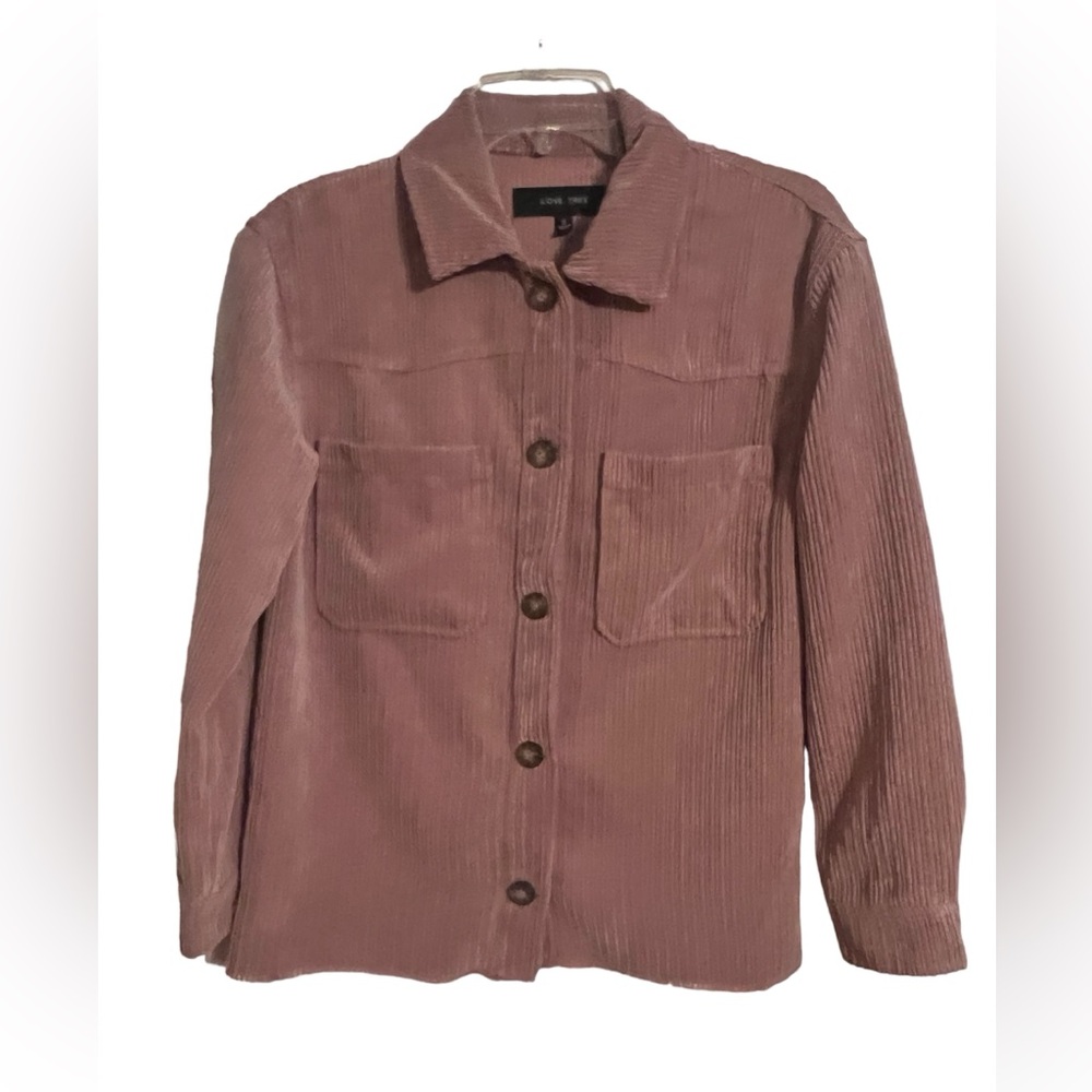 Love tree corduroy button up size small